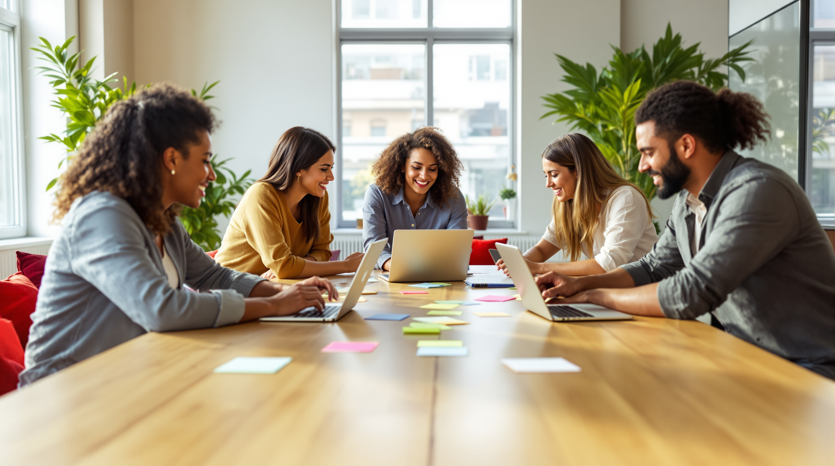 Equipo de AMO Growth trabajando en estrategias de contenido